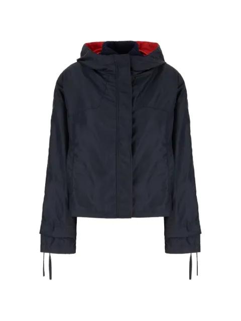drawstring-cuff hoodied jacket by ICEBERG