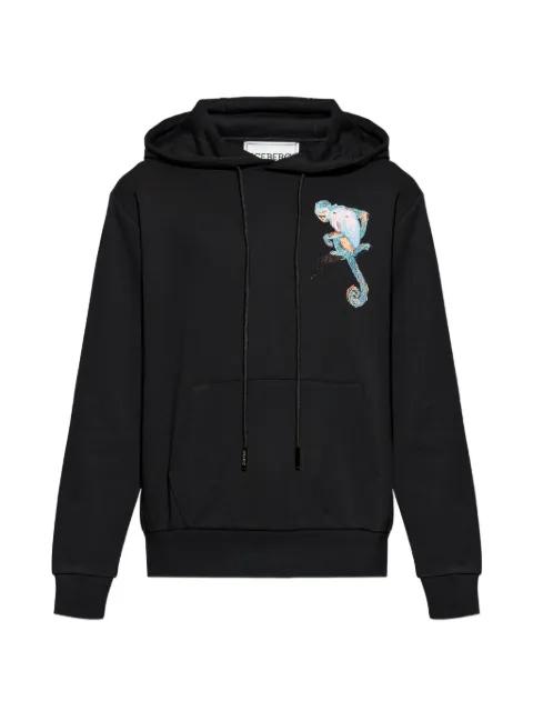 drawstring graphic hoodied sweatshirt by ICEBERG