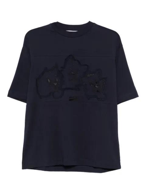 embroidered-detail cotton  T-Shirt by ICEBERG