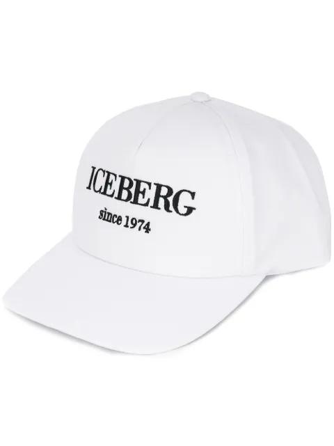 embroidered logo baseball cap by ICEBERG