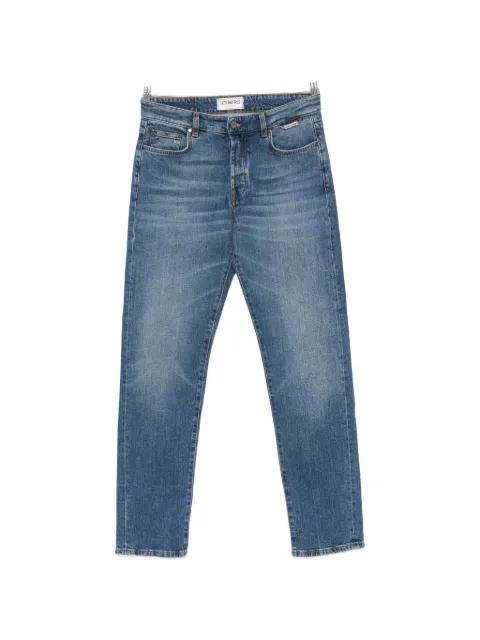 faded logo-patch jeans by ICEBERG