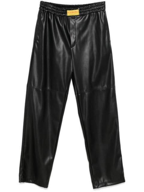 faux-leather trousers by ICEBERG