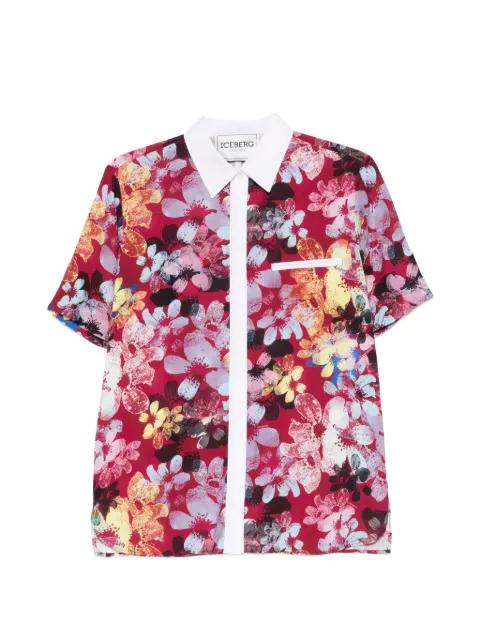 flora-print collared shirt by ICEBERG