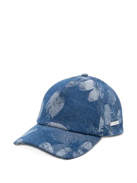 floral-jacquard denim baseball cap by ICEBERG