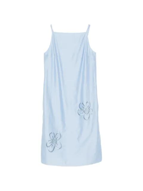 flower-appliqué spaghetti-strap dress by ICEBERG