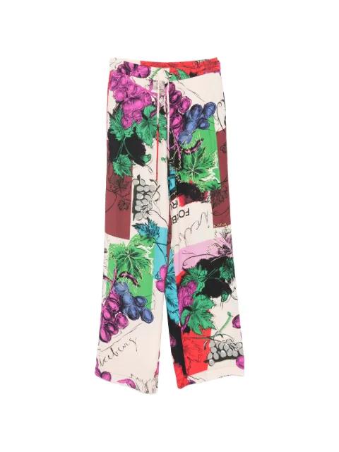 grapes-print palazzo pants by ICEBERG