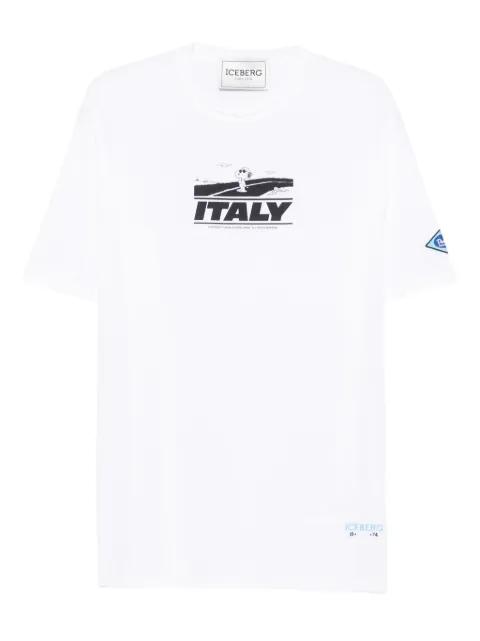 graphic-print cotton T-shirt by ICEBERG