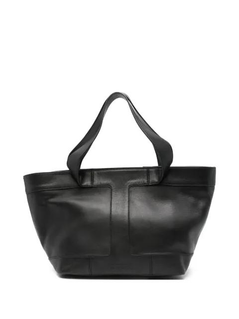 large debossed-logo leather shoulder bag by ICEBERG