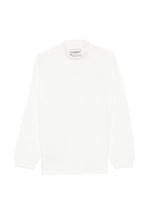 logo-detail cotton sweatshirt by ICEBERG