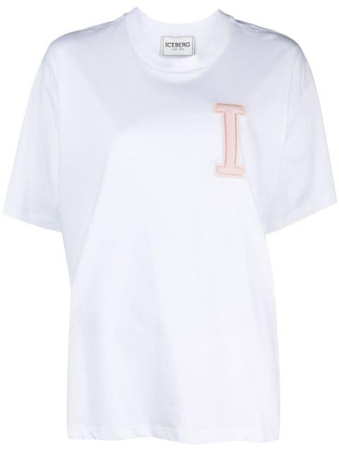 logo-patch cotton T-shirt by ICEBERG