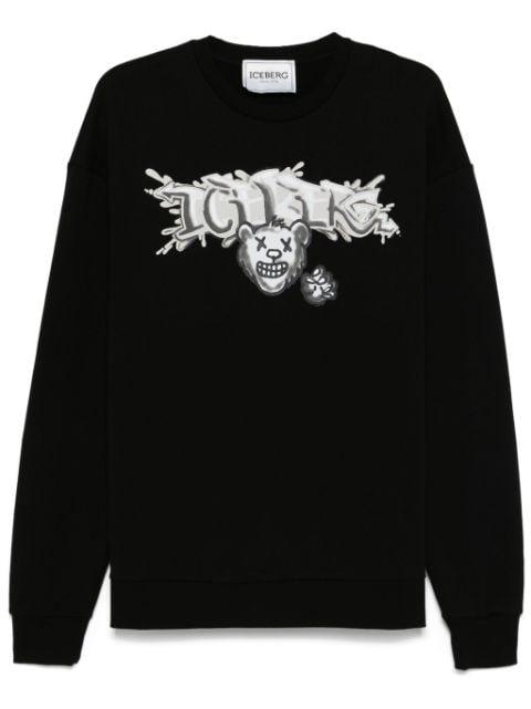 logo-print sweatshirt by ICEBERG
