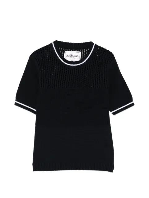 open-knit T-shirt by ICEBERG