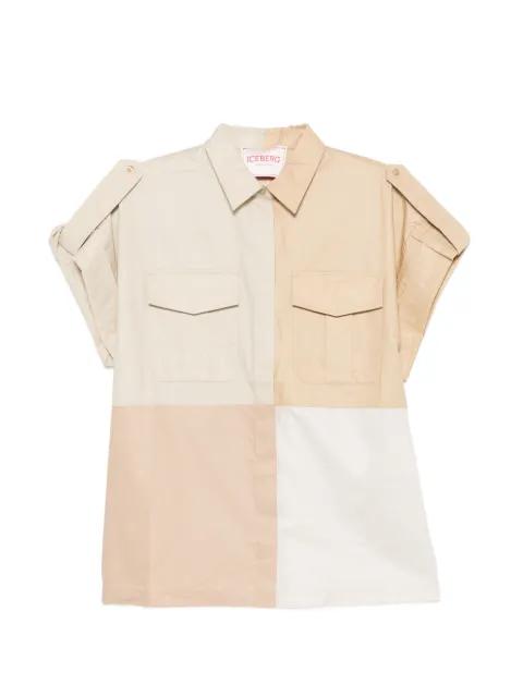 patchwork short-sleeve shirt by ICEBERG