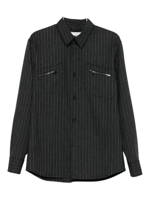 pinstripe zip-pocket shirt by ICEBERG