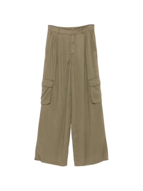 pleated cargo-pocket palazzo pants by ICEBERG