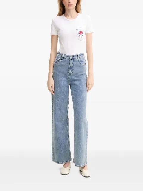 poppy-print cotton T-shirt by ICEBERG