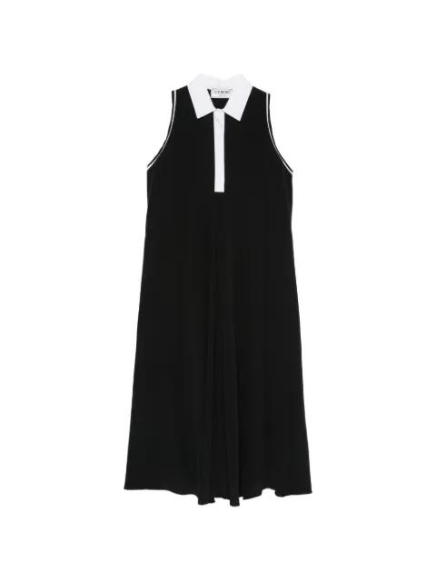 sleeveless contrast-collar dress by ICEBERG