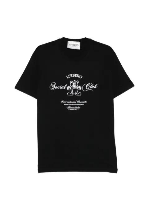 social club graphic T-shirt by ICEBERG