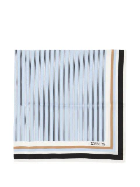 stripe-print scarf by ICEBERG