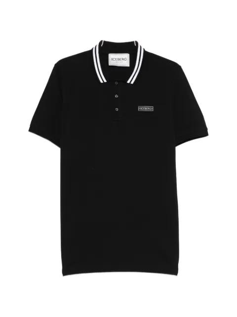 striped-collar polo shirt by ICEBERG