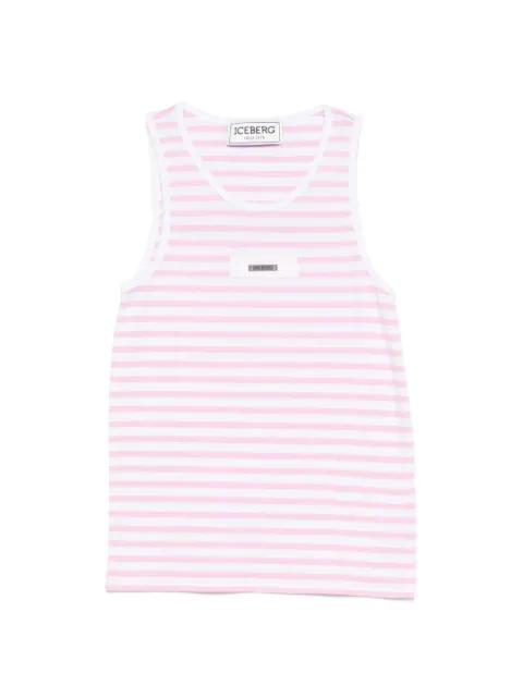 striped plaque top by ICEBERG
