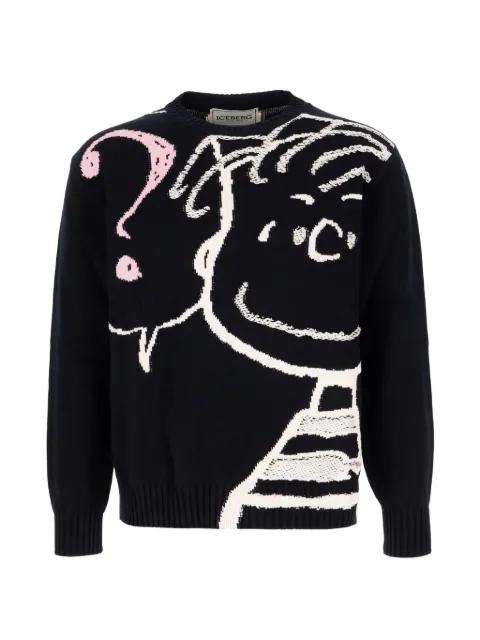 x Peanuts intarsia-knit sweater by ICEBERG