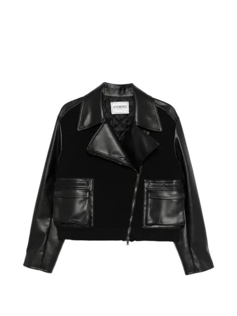 zip-up biker jacket by ICEBERG