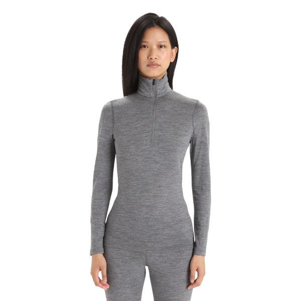200 Oasis Long-Sleeve Half-Zip Base Layer Top by ICEBREAKER