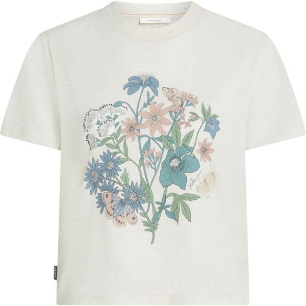 Merino 150 Tech Lite NZ Flora Crop T-Shirt by ICEBREAKER