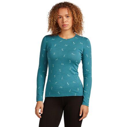 Merino 200 Oasis Long-SleevevSnow Day Crewe by ICEBREAKER