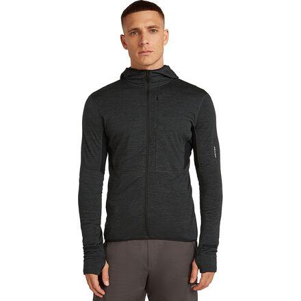 Merino Blend 200 RealFleece Descender LS Zip Hoodie by ICEBREAKER