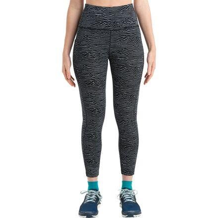 Merino Fastray High Rise  Topo Lines Tights by ICEBREAKER