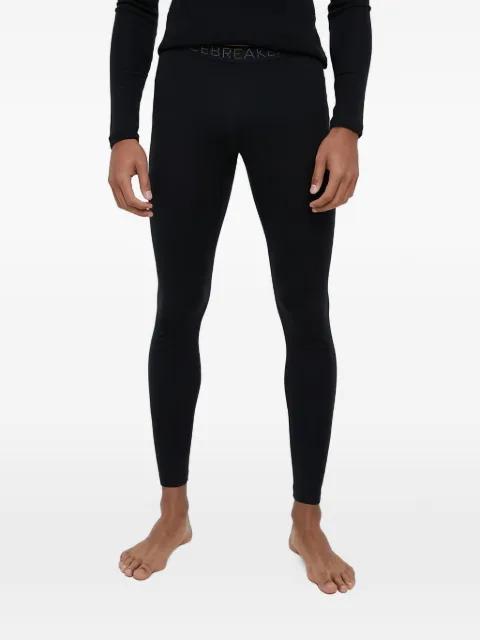 logo-lettering compression tights by ICEBREAKER