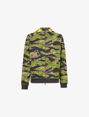 Camouflage Print Hooded Cotton Hoody by ICECREAM
