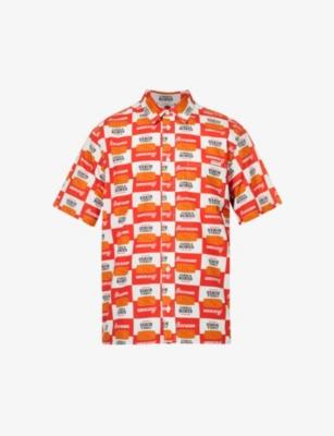 Canned Goods boxy-fit cotton-poplin shirt by ICECREAM