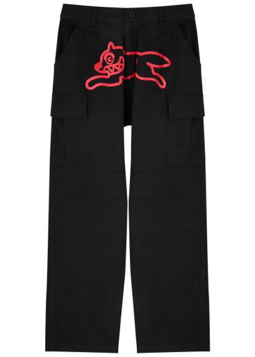 Running Dog cotton cargo trousers by ICECREAM