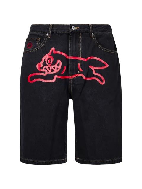 Running Dog denim shorts by ICECREAM