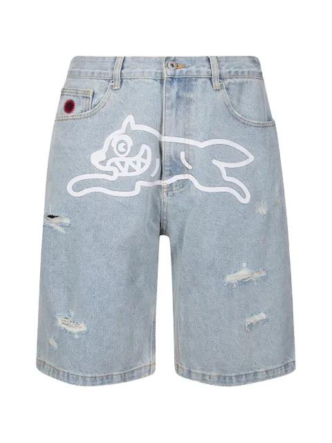 Running Dog denim shorts by ICECREAM