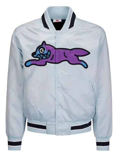 Running Dog satin bomber jacket by ICECREAM