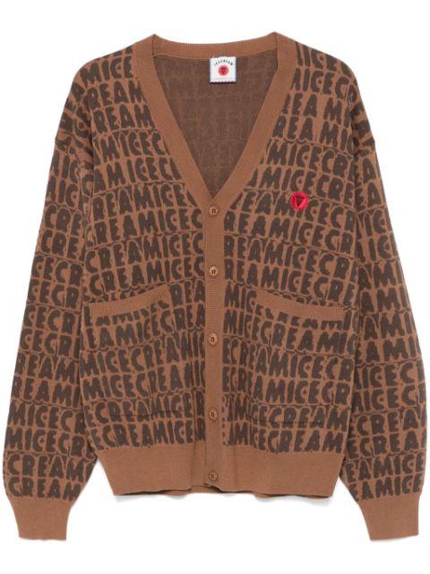 Text Print cardigan by ICECREAM