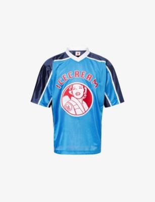 Waitress Graphic Jersey Football Top by ICECREAM