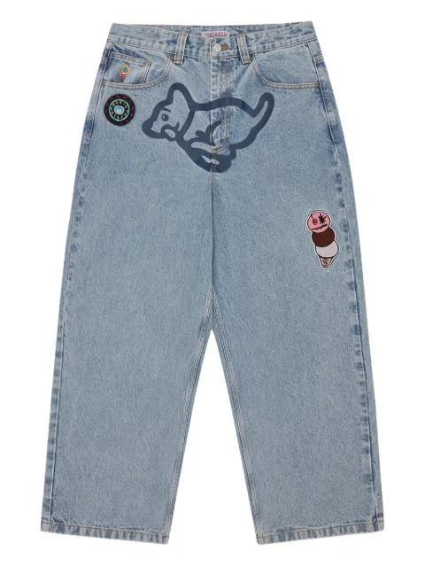 appliqué jeans by ICECREAM