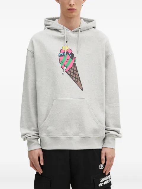 ice-cream cone-print hoodie by ICECREAM