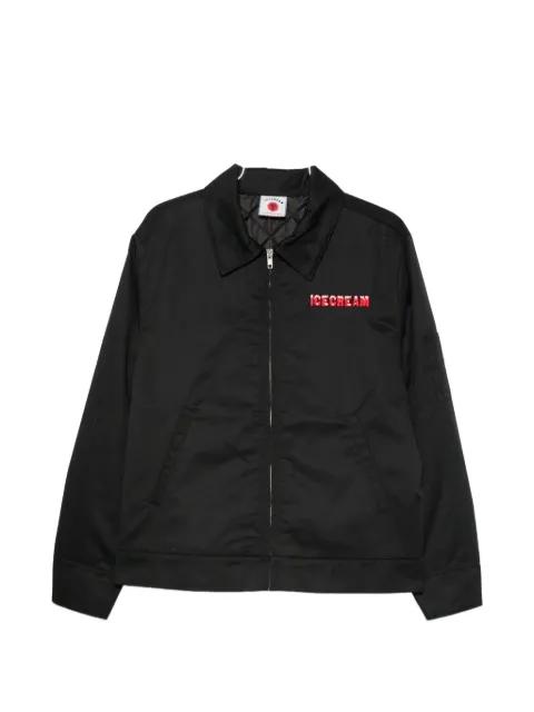 logo-embroidered zip-up jacket by ICECREAM