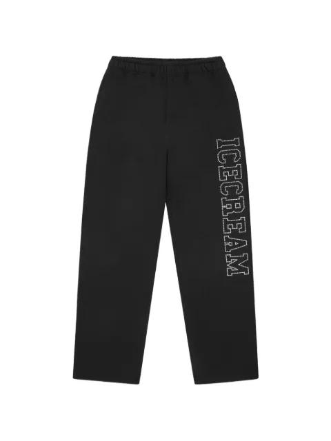 rhinestone logo trousers by ICECREAM