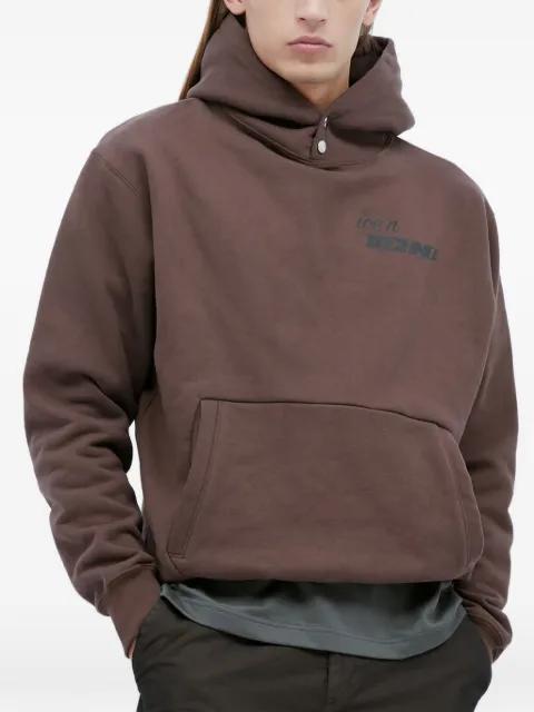 logo print hoodie by ICE&TECHNO