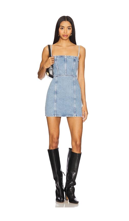 Icon Denim Judy Mini Dress in Blue by ICON DENIM