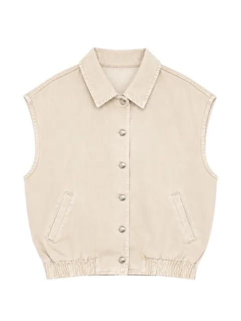 Ines elasticated-hem denim jacket by ICON DENIM