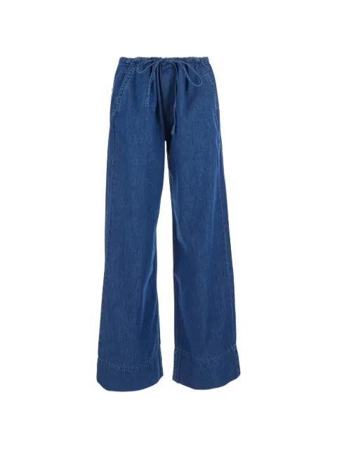 drawstring wide-leg jeans by ICON DENIM