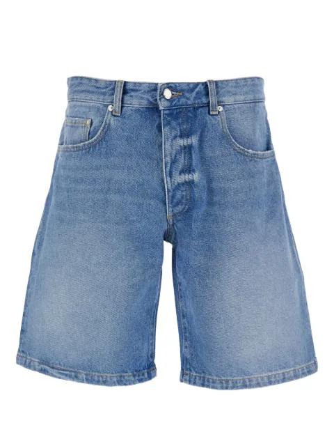 logo-patch denim shorts by ICON DENIM